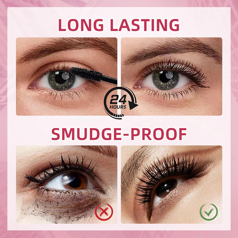 MAKEUPEATING Natural Curling Mascara - Waterproof Quick Dry Smudge-proof Eyelash Cream