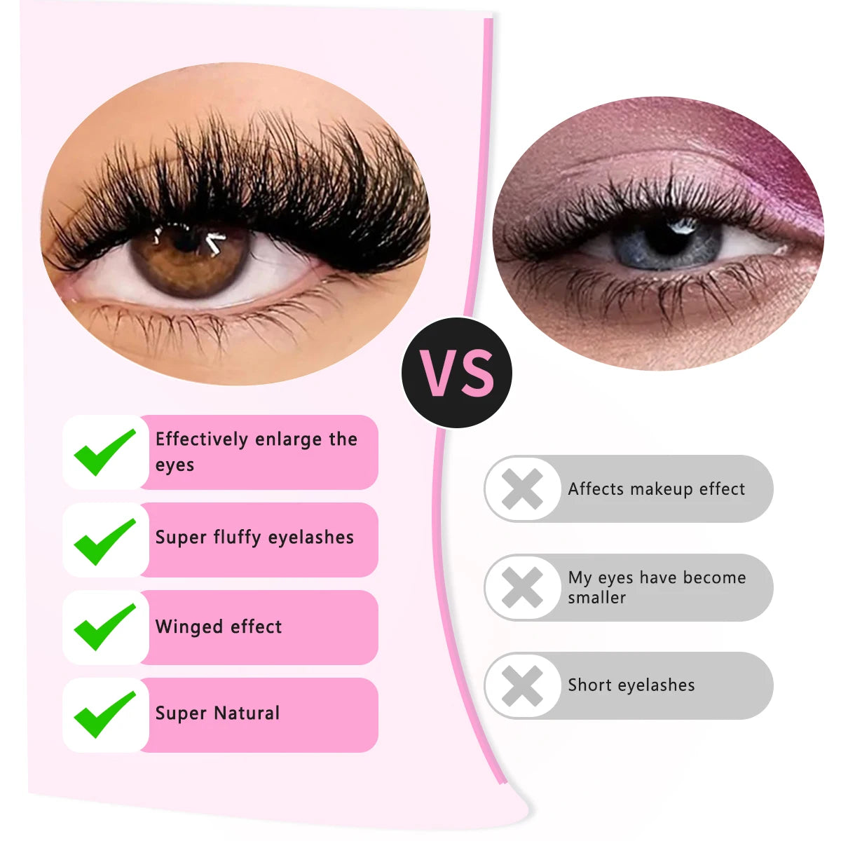 240-Piece DIY Lash Extension Kit - Individual Thick Fluffy Lashes with Bond, Seal, Remover & Applicator Tool