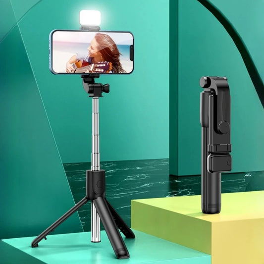FGCLSY Bluetooth Selfie Stick with Fill Light & Remote - Extendable Tripod for iPhone, Samsung, Xiaomi | Wireless Phone Holder