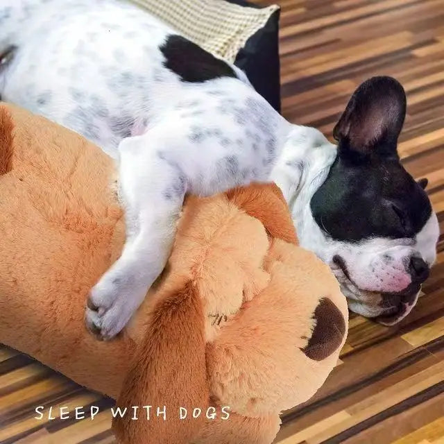 Dog Plush Toy with Heartbeat Simulator