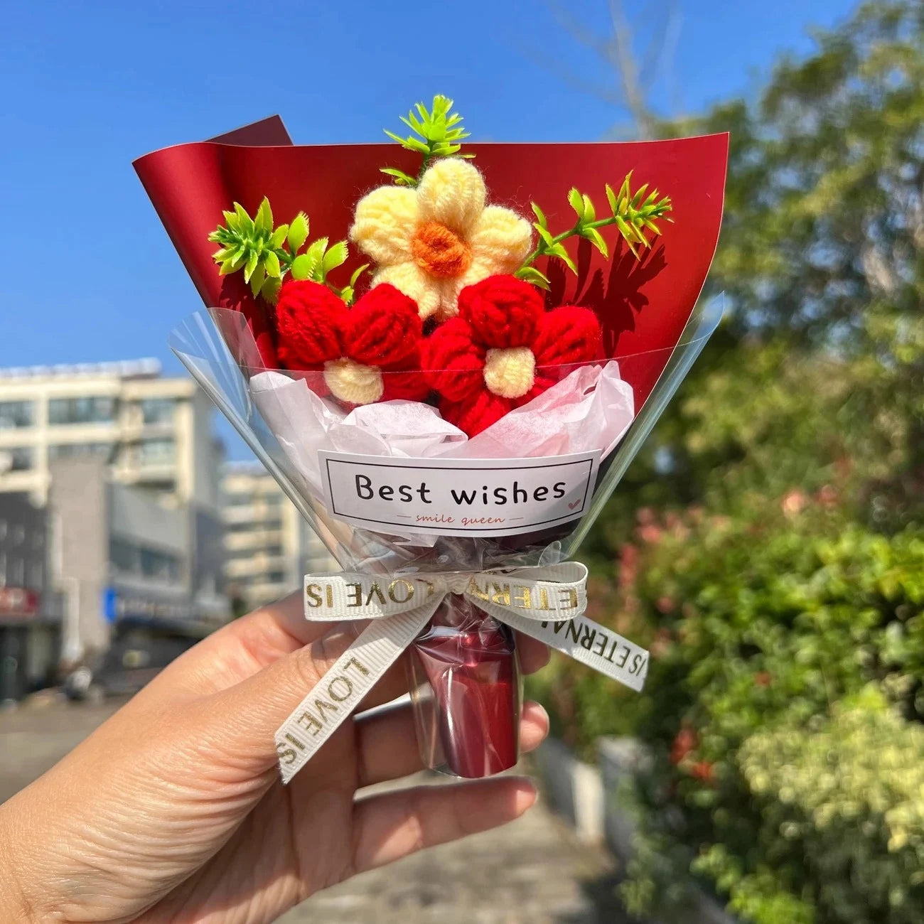 Handcrafted Mini Crochet Flower Bouquet | Perfect Gift for All Occasions