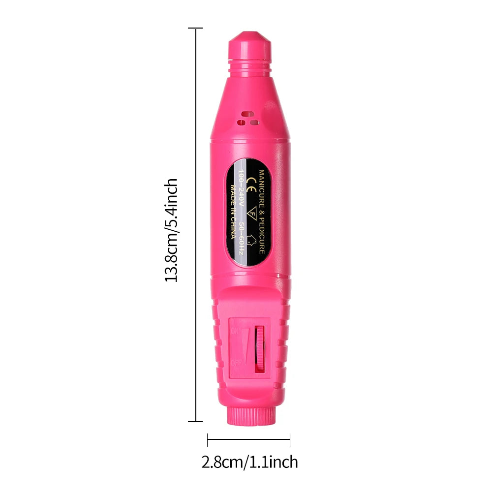 6-in-1 Electric Nail Drill Kit - Professional Manicure Machine with Portable File Tools