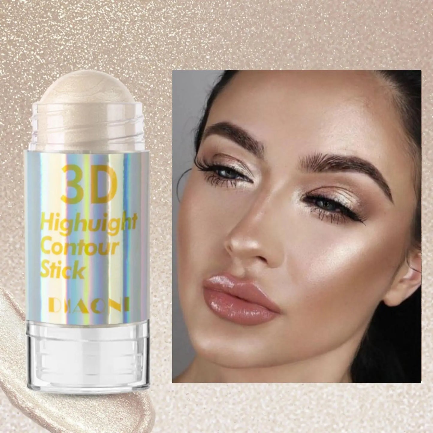 Glamour Glow 6 Colors Highlighter Stick - Professional Face Contour & Bronzer Bar