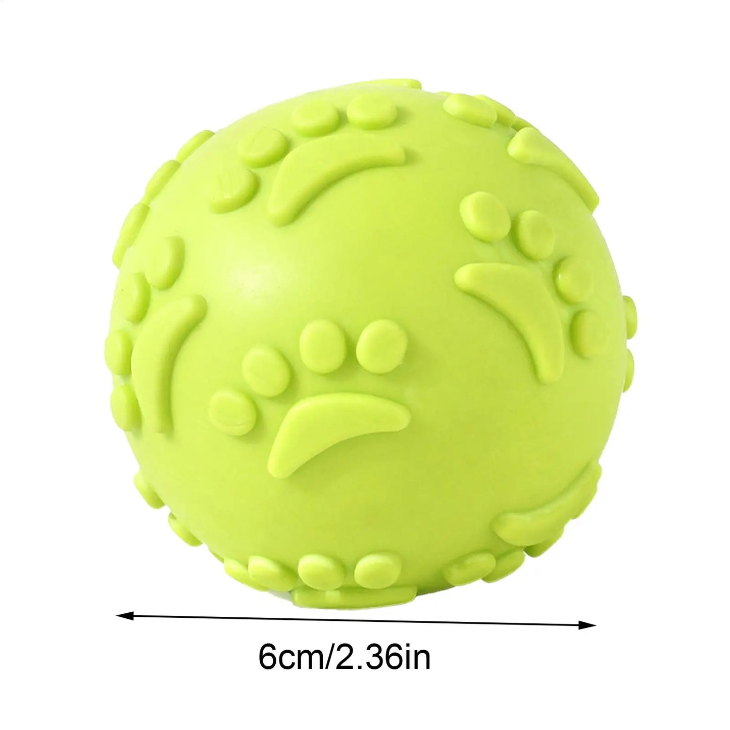 Indestructible Squeaky Dog Ball Toy - Latex Material
