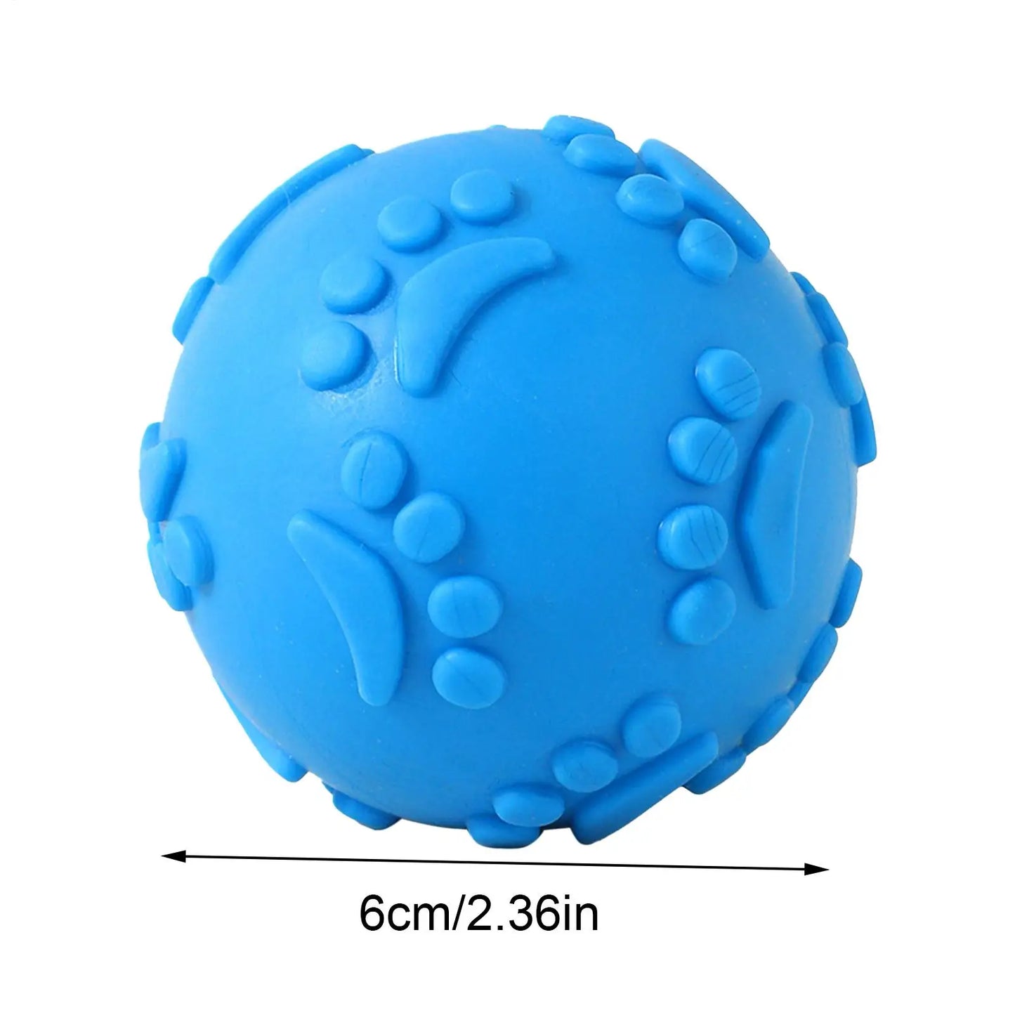 Indestructible Squeaky Dog Ball Toy - Latex Material