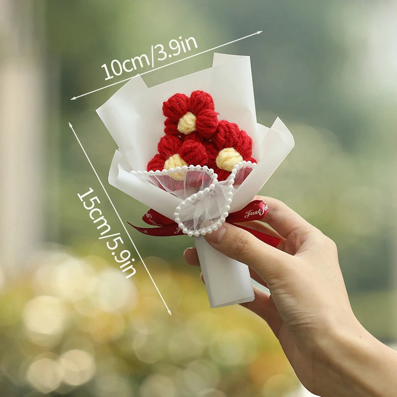 Handcrafted Mini Crochet Flower Bouquet | Perfect Gift for All Occasions