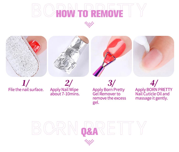 BORN PRETTY 6 in 1 Nail Glue Gel - Extra Strong Adhesive for Press On Nails & Extensions