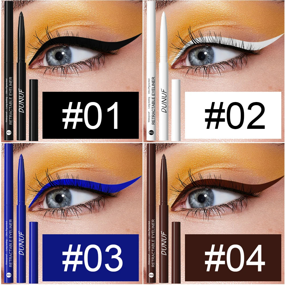 4-Piece Waterproof Eyeliner Pencil Set | Smudge-Proof & Long-Lasting