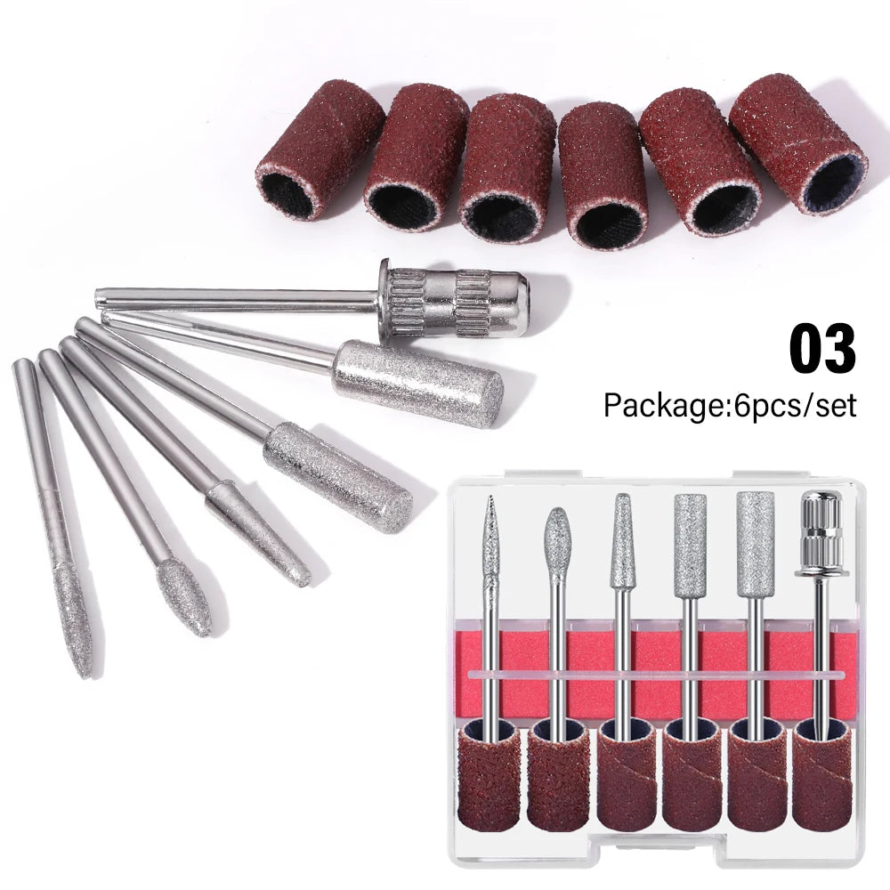 6-in-1 Electric Nail Drill Kit - Professional Manicure Machine with Portable File Tools