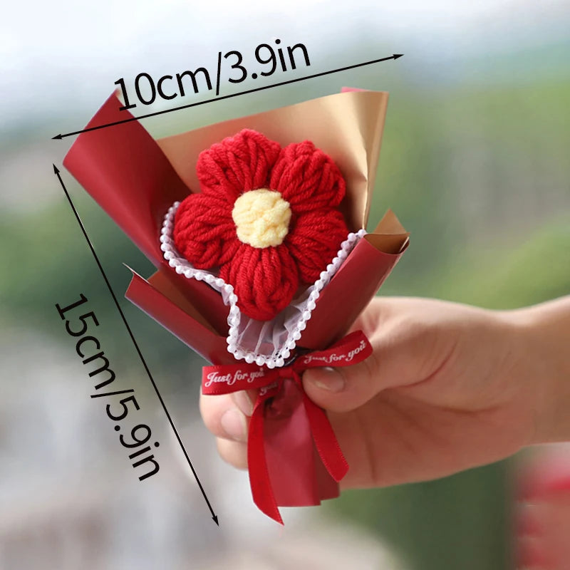 Handcrafted Mini Crochet Flower Bouquet | Perfect Gift for All Occasions