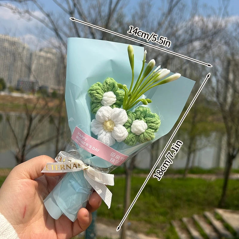 Handcrafted Mini Crochet Flower Bouquet | Perfect Gift for All Occasions