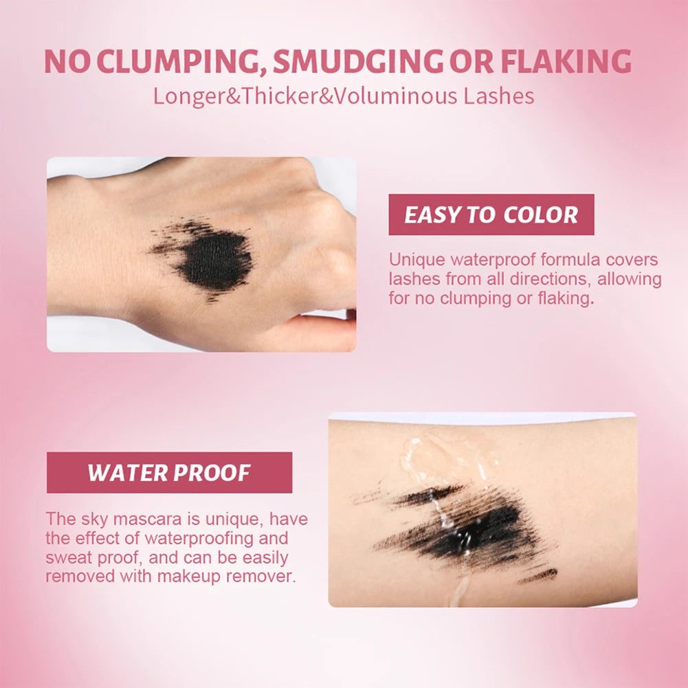 MAKEUPEATING Natural Curling Mascara - Waterproof Quick Dry Smudge-proof Eyelash Cream