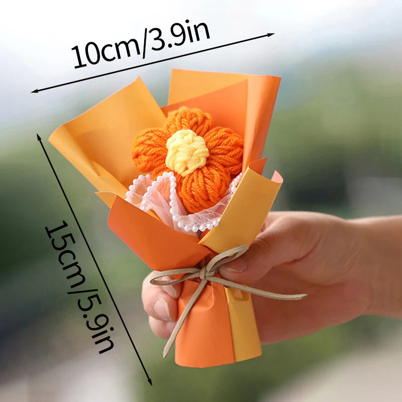Handcrafted Mini Crochet Flower Bouquet | Perfect Gift for All Occasions
