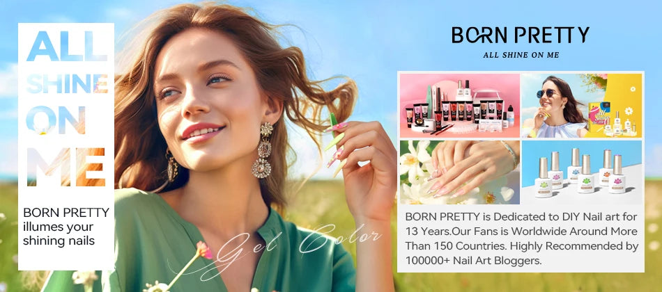 BORN PRETTY 6 in 1 Nail Glue Gel - Extra Strong Adhesive for Press On Nails & Extensions