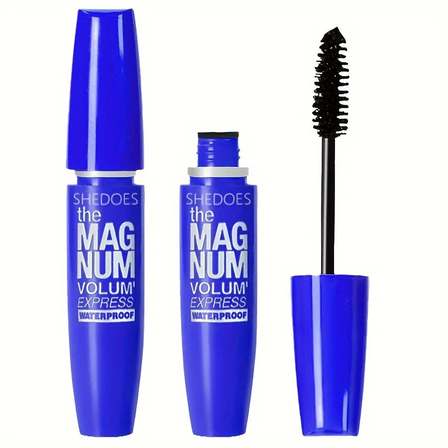 4D Black Mascara - Thickening, Lengthening & Curling Liquid Fiber Mascara for Dramatic Lashes