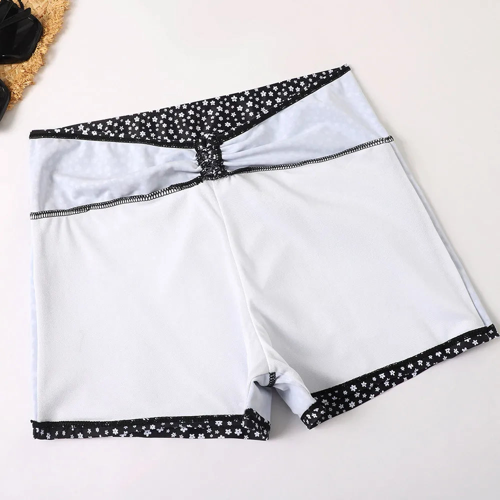 High Waist Bikini Swimsuit Women 2023 Push Up Bikini Floral Print Two-Piece Swimwear Set
