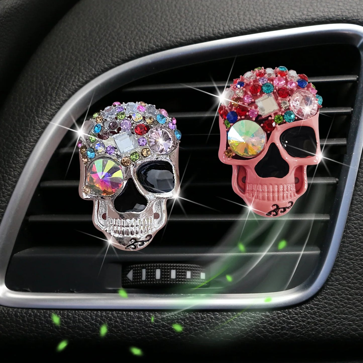 Skull Design Car Vent Clip | Gothic Air Freshener & Interior Decoration