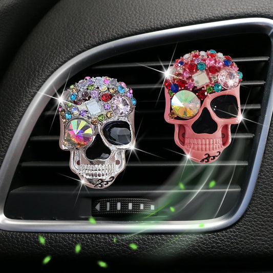 Skull Design Car Vent Clip | Gothic Air Freshener & Interior Decoration