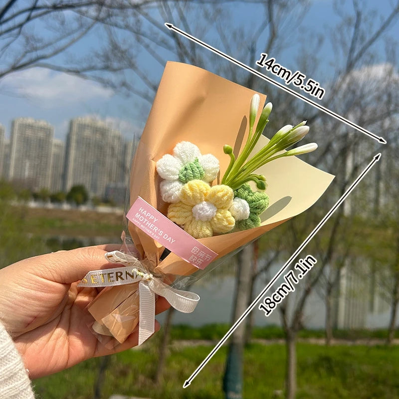 Handcrafted Mini Crochet Flower Bouquet | Perfect Gift for All Occasions