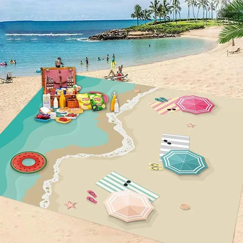 Lightweight Waterproof Picnic Blanket | Sandproof Beach Mat