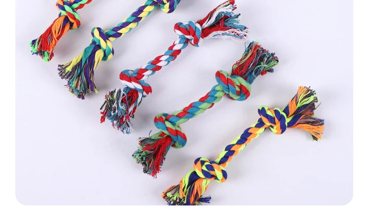 Dog Cotton Rope Chew Toy - Random Color