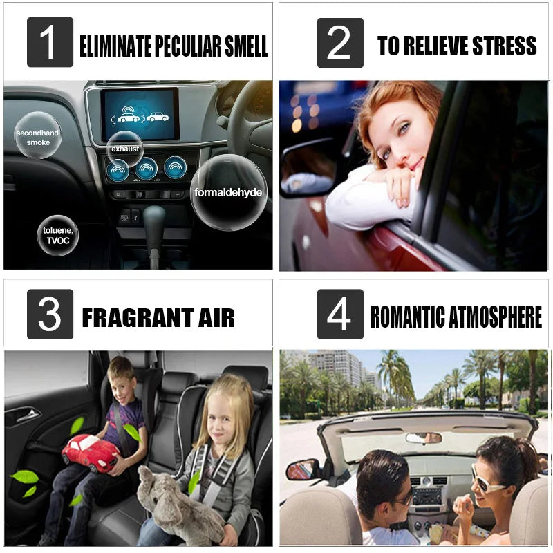 Diamond Red Lips Car Vent Clip | Lemon Scent Air Freshener for Auto Interior