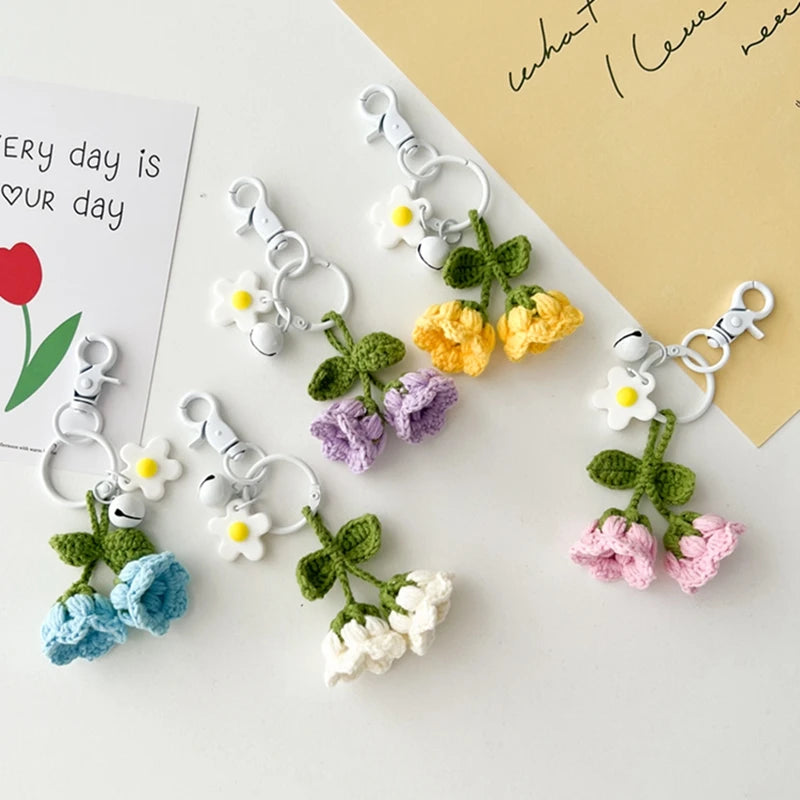 Handcrafted Crochet Flower Keychain | Gift for Weddings, Birthdays, Graduations & Special Events