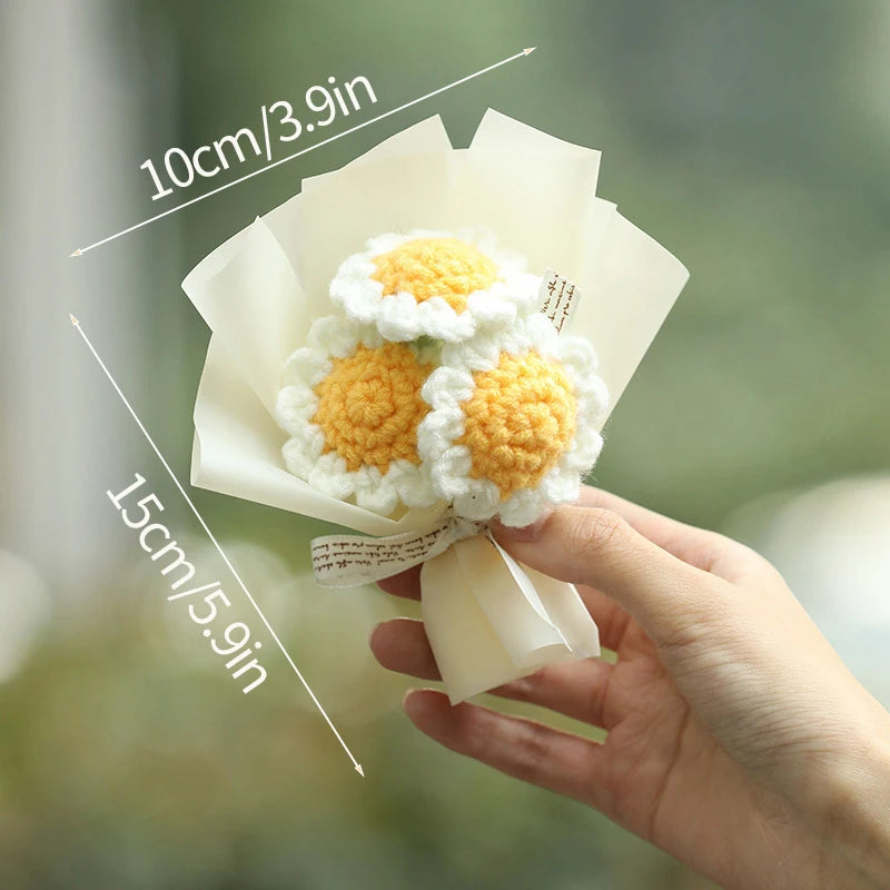 Handcrafted Mini Crochet Flower Bouquet | Perfect Gift for All Occasions