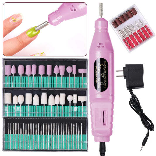 6-in-1 Electric Nail Drill Kit - Professional Manicure Machine with Portable File Tools