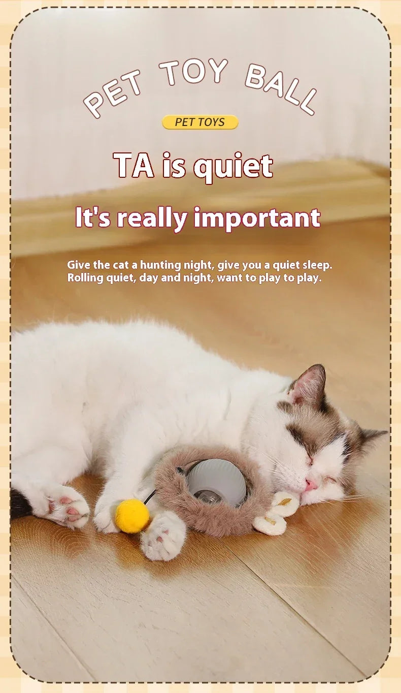 Interactive Electric Rolling Cat Ball Toy