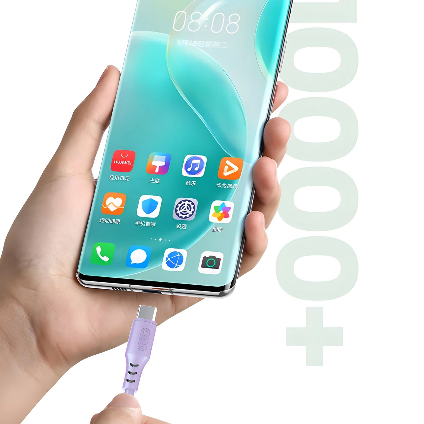 3-in-1 Fast Charging Cable - iPhone 15/14/13/12/11 + USB-C + Micro USB | Universal Phone Charger & Data Cable