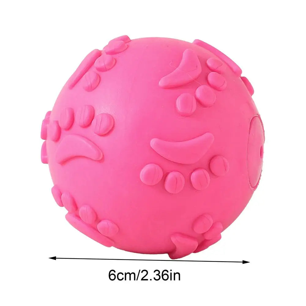 Indestructible Squeaky Dog Ball Toy - Latex Material