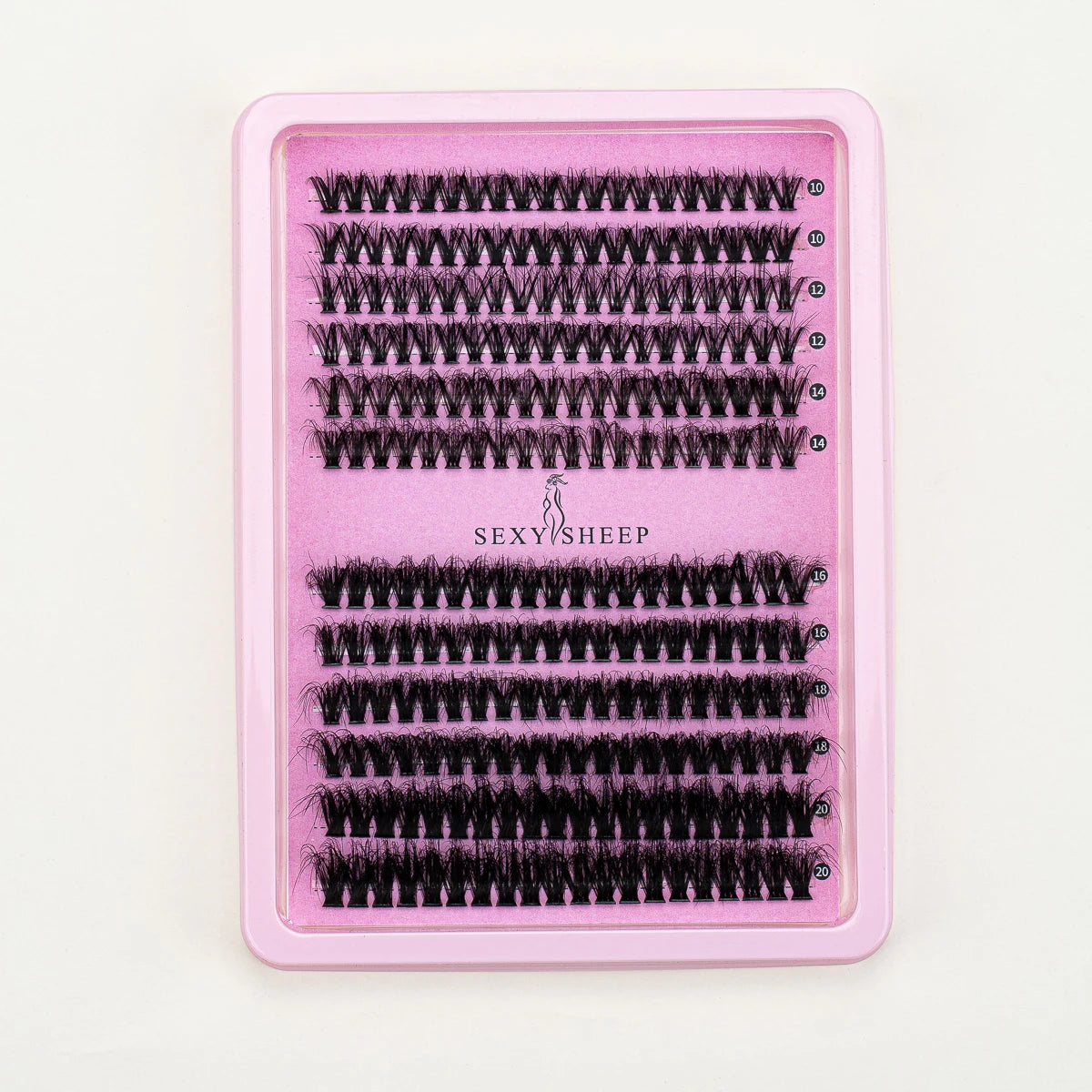 240-Piece DIY Lash Extension Kit - Individual Thick Fluffy Lashes with Bond, Seal, Remover & Applicator Tool