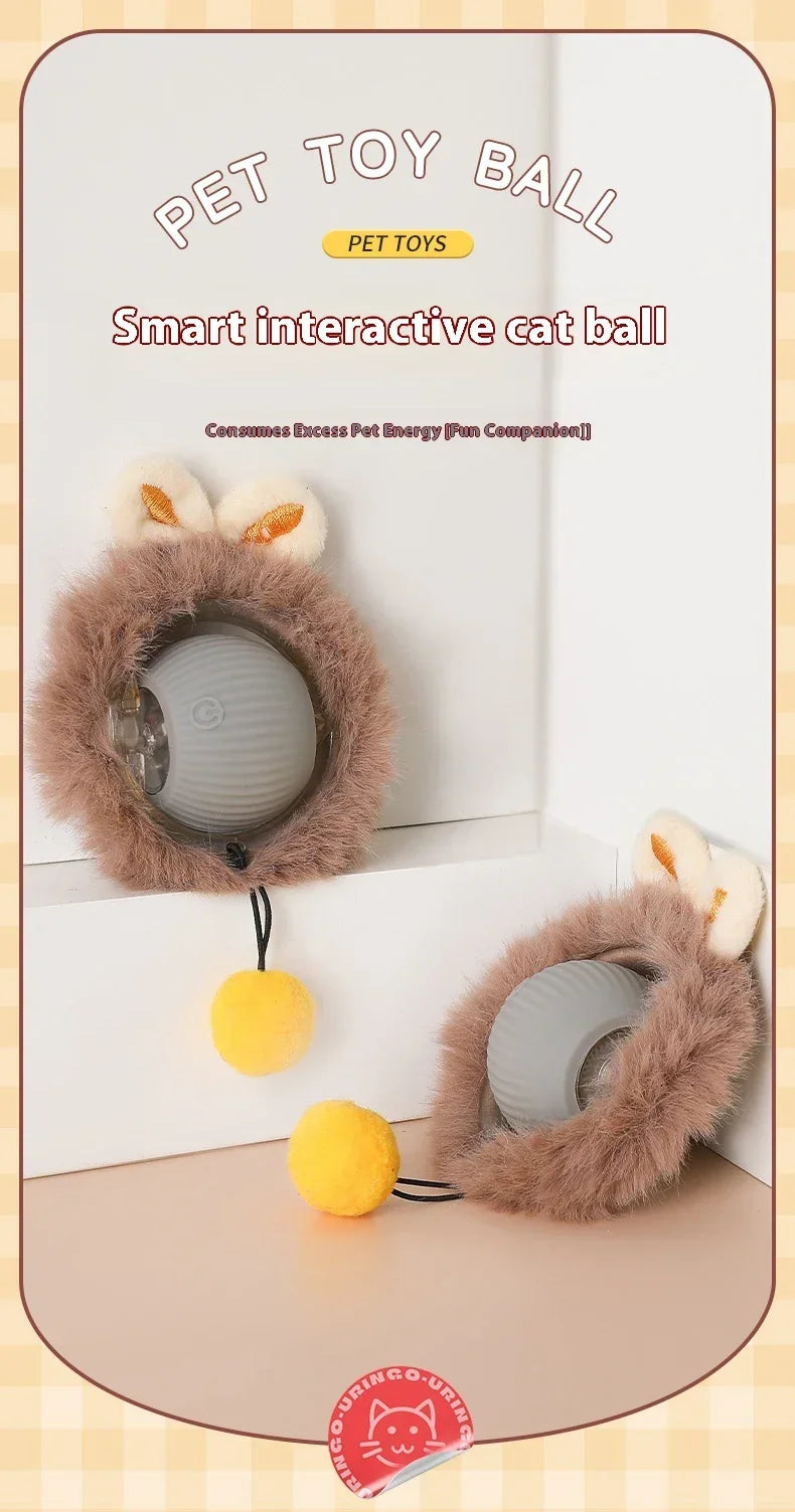 Interactive Electric Rolling Cat Ball Toy