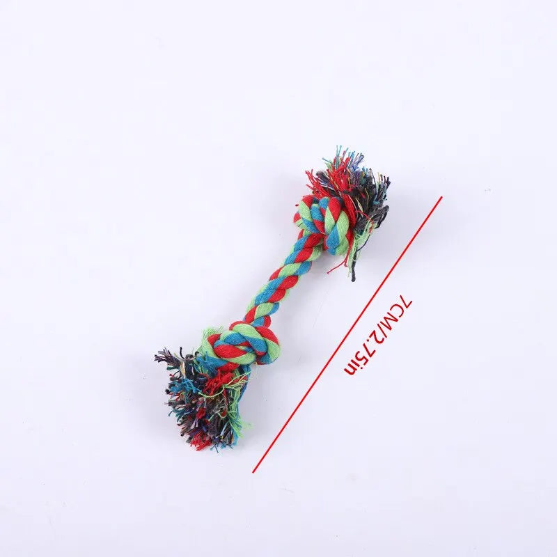 Dog Cotton Rope Chew Toy - Random Color