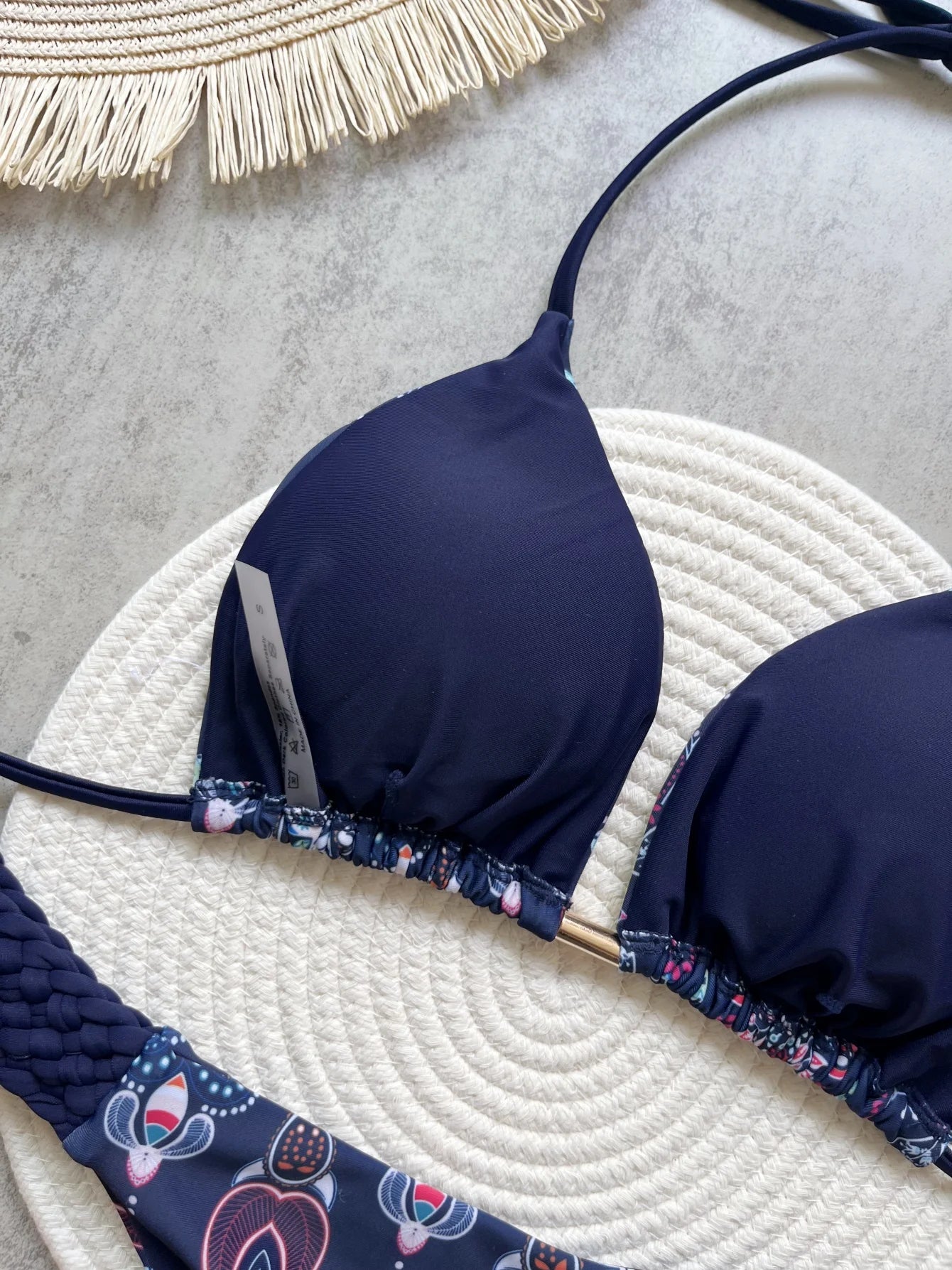 Print Halter Mini High Cut Bikini Women Two-Piece Swimwear Set