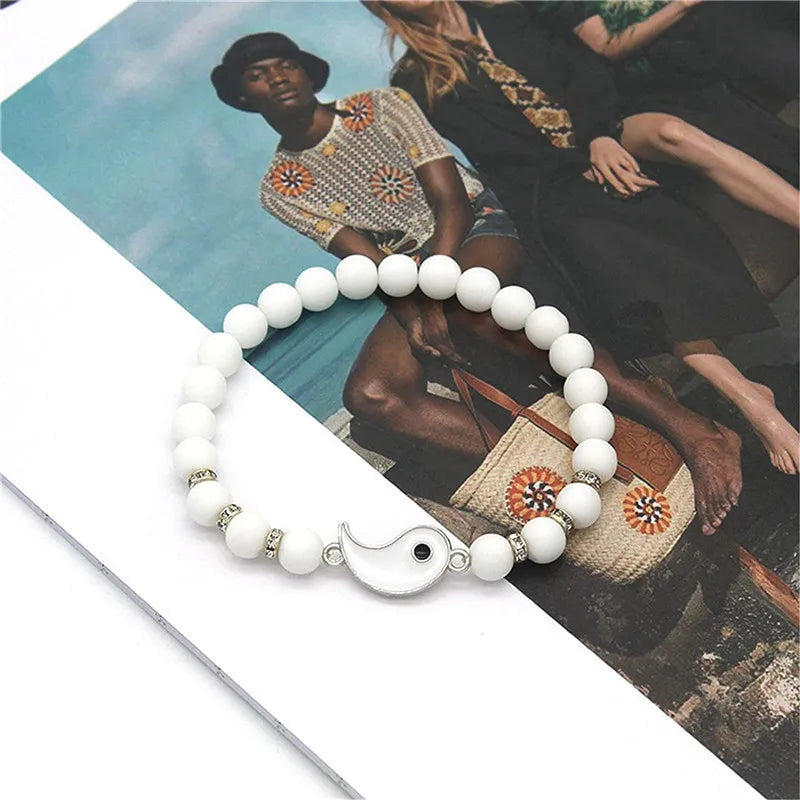 2022 New Best Friend Bracelets - Matching Yin Yang Adjustable Cord Bracelet Set for BFF, Couples & Relationships