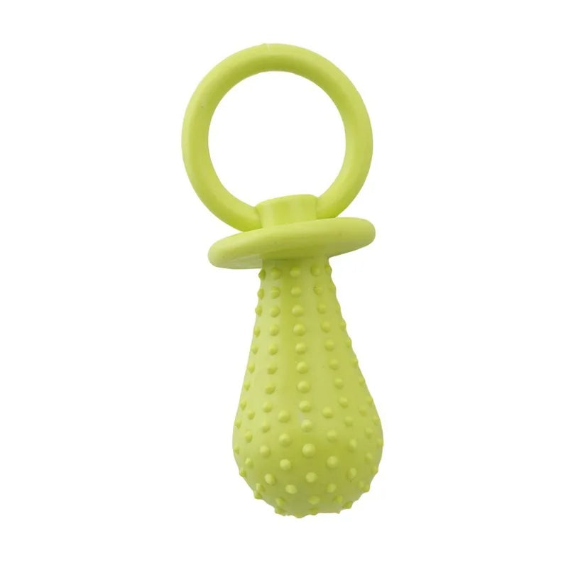 Rubber Pacifier Dog Chew Toy