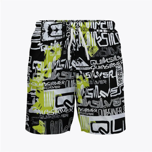 Men's 3D Print Bermuda Board Shorts - Quick Dry Swim Trunks for Beach & Surfing