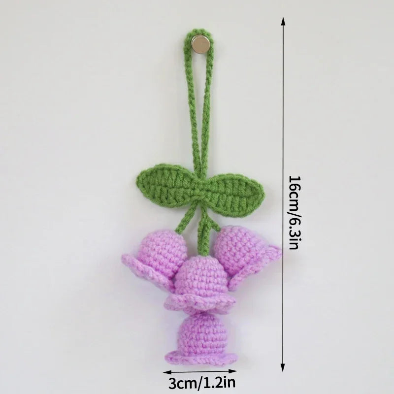 Handcrafted Crochet Flower Keychain | Gift for Weddings, Birthdays, Graduations & Special Events