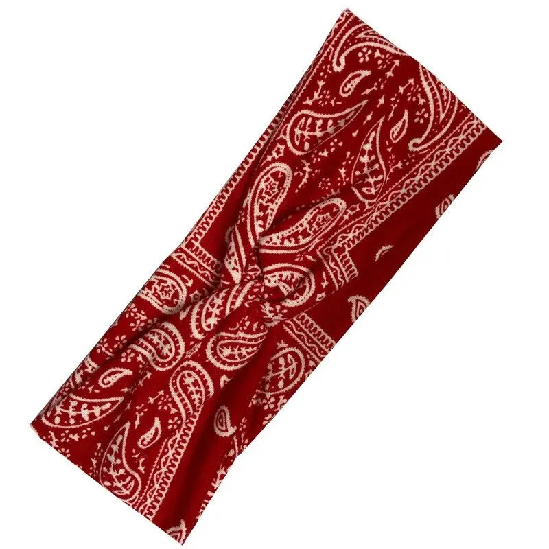 Wide Stretchy Headband For Women - Knotted Yoga Sports Sweatband