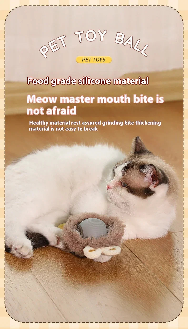Interactive Electric Rolling Cat Ball Toy