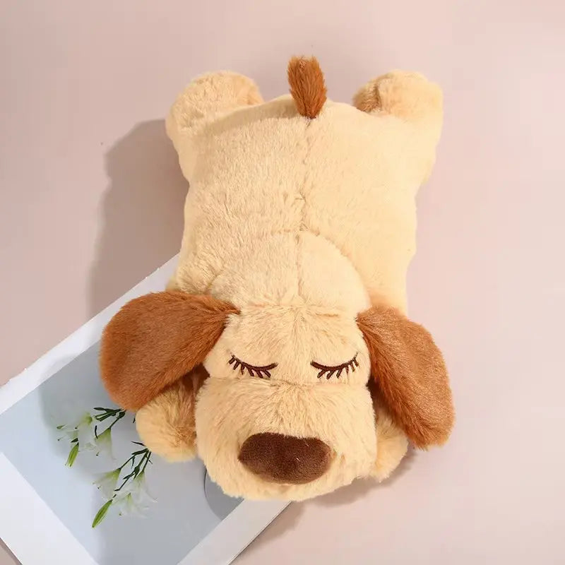 Dog Plush Toy with Heartbeat Simulator