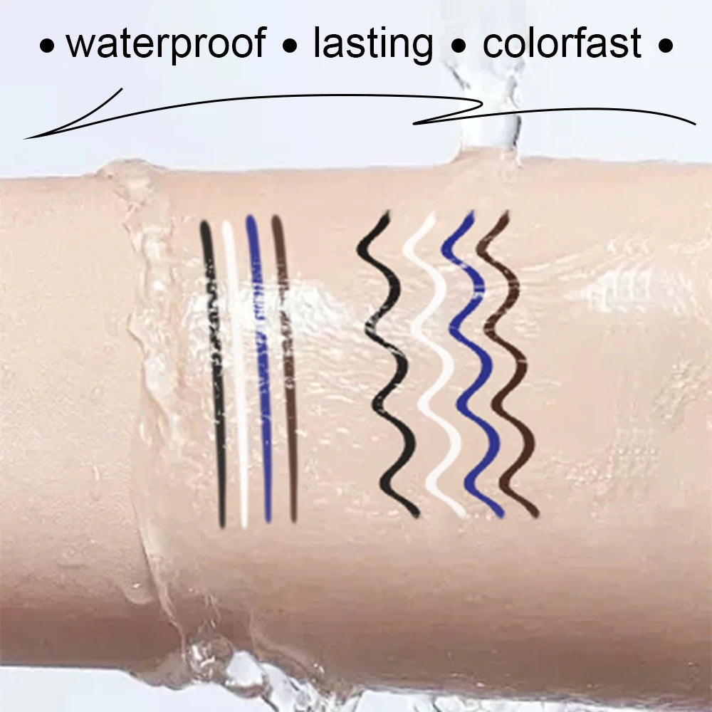 4-Piece Waterproof Eyeliner Pencil Set | Smudge-Proof & Long-Lasting