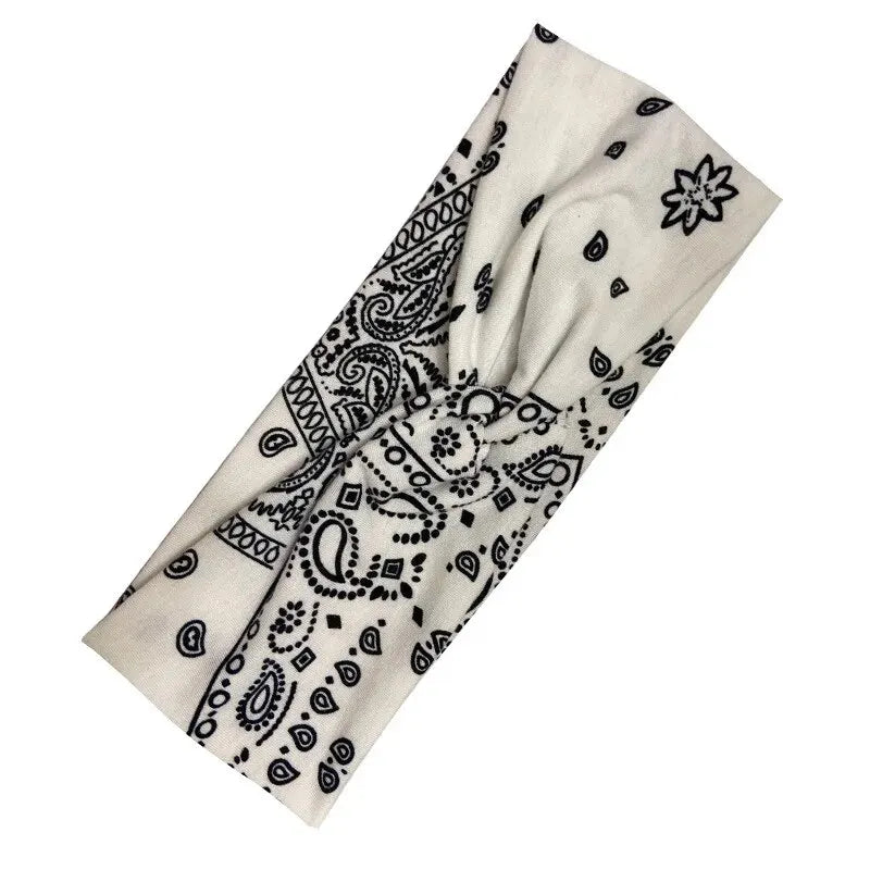 Wide Stretchy Headband For Women - Knotted Yoga Sports Sweatband