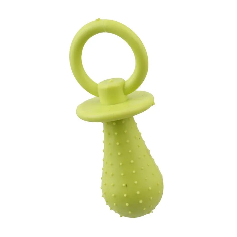 Rubber Pacifier Dog Chew Toy