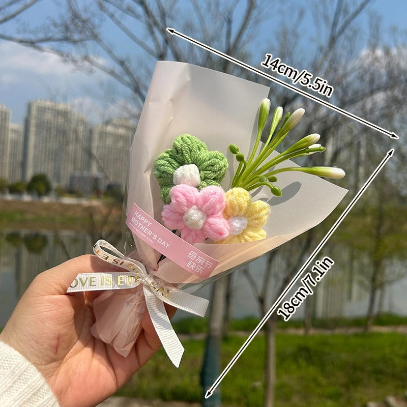 Handcrafted Mini Crochet Flower Bouquet | Perfect Gift for All Occasions