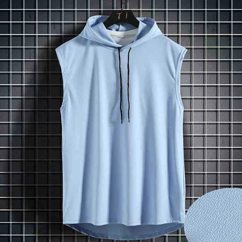 Men's Solid Color Tank Top Vest - Sleeveless Hooded Hip Hop T-Shirt | Unisex Summer Workout Tee